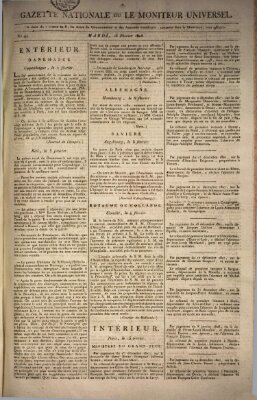 Gazette nationale, ou le moniteur universel (Le moniteur universel) Dienstag 16. Februar 1808