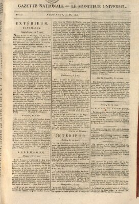 Gazette nationale, ou le moniteur universel (Le moniteur universel) Freitag 20. Mai 1808