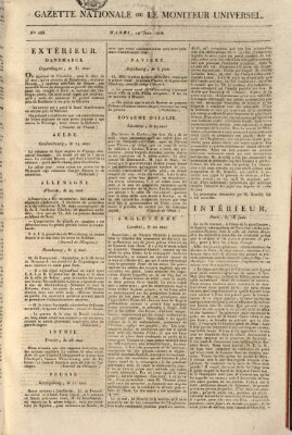 Gazette nationale, ou le moniteur universel (Le moniteur universel) Dienstag 14. Juni 1808
