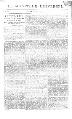 Le moniteur universel Donnerstag 14. Oktober 1813
