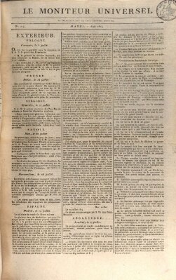 Le moniteur universel Dienstag 2. August 1814