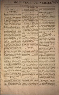 Le moniteur universel Freitag 30. Dezember 1814