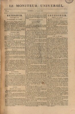 Le moniteur universel Samstag 1. April 1815