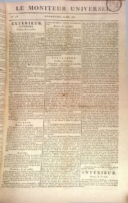 Le moniteur universel Sonntag 6. August 1815