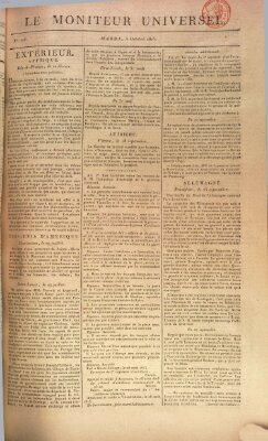 Le moniteur universel Dienstag 3. Oktober 1815