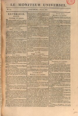 Le moniteur universel Mittwoch 4. Oktober 1815