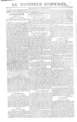 Le moniteur universel Mittwoch 11. Oktober 1820