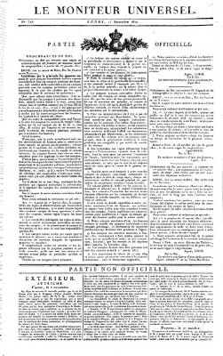 Le moniteur universel Montag 13. November 1820