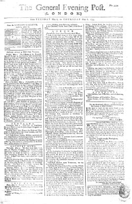 The general evening post Donnerstag 8. Mai 1755