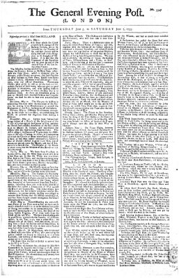 The general evening post Donnerstag 5. Juni 1755