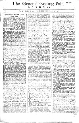 The general evening post Mittwoch 18. Juni 1755