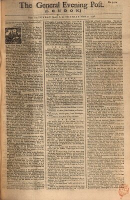 The general evening post Samstag 6. März 1756