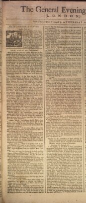 The general evening post Mittwoch 4. August 1756