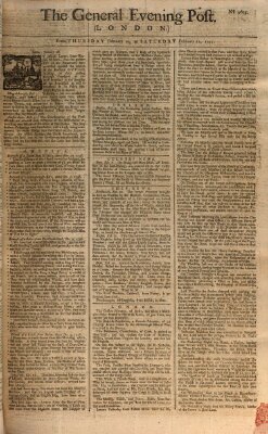 The general evening post Freitag 11. Februar 1757