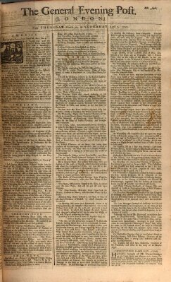 The general evening post Freitag 1. April 1757