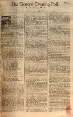 The general evening post Samstag 14. Mai 1757