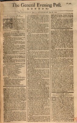 The general evening post Samstag 25. Juni 1757