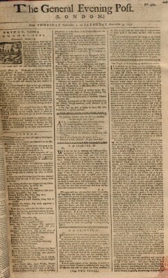 The general evening post Donnerstag 3. November 1757