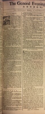 The general evening post Donnerstag 9. Februar 1758