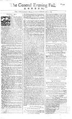 The general evening post Donnerstag 31. Mai 1759