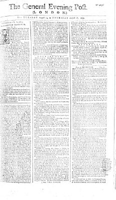 The general evening post Mittwoch 15. August 1759