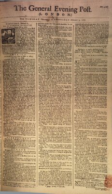 The general evening post Mittwoch 6. Februar 1760