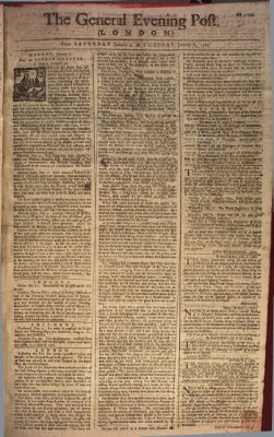 The general evening post Sonntag 4. Januar 1761