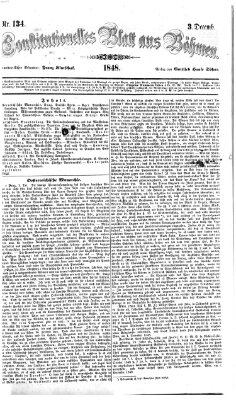 Constitutionelles Blatt aus Böhmen Sonntag 3. Dezember 1848