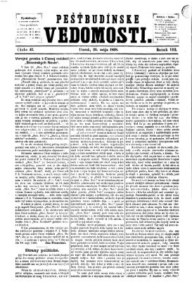 Pešťkbudínske vedomosti Dienstag 26. Mai 1868