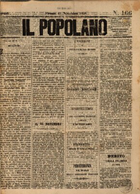 Il popolano Dienstag 21. November 1848