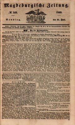 Magdeburgische Zeitung Sonntag 25. Juni 1848