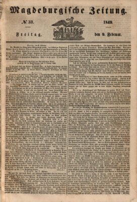 Magdeburgische Zeitung Freitag 9. Februar 1849