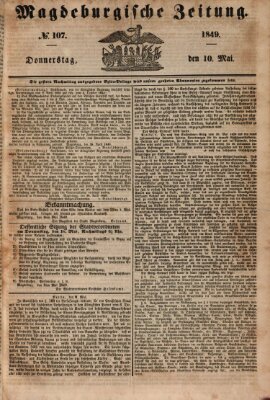 Magdeburgische Zeitung Donnerstag 10. Mai 1849