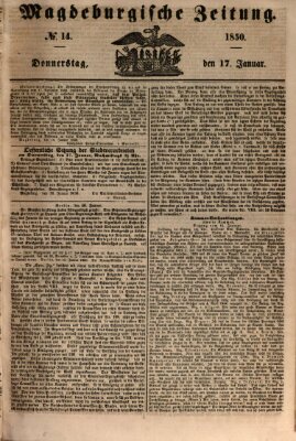 Magdeburgische Zeitung Donnerstag 17. Januar 1850