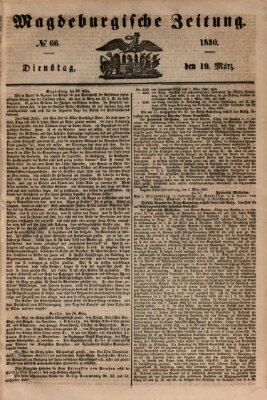 Magdeburgische Zeitung Dienstag 19. März 1850