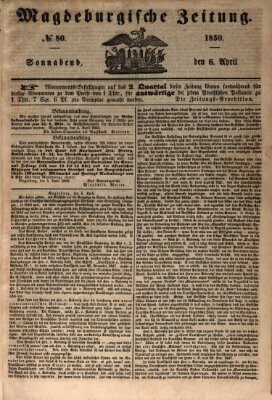 Magdeburgische Zeitung Samstag 6. April 1850
