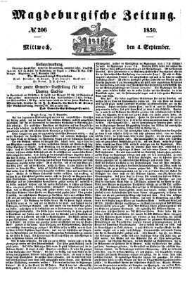 Magdeburgische Zeitung Mittwoch 4. September 1850