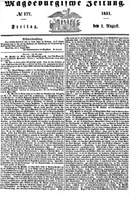 Magdeburgische Zeitung Freitag 1. August 1851