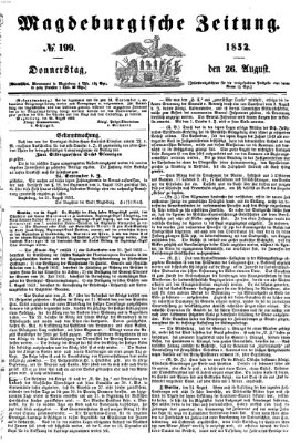 Magdeburgische Zeitung Donnerstag 26. August 1852