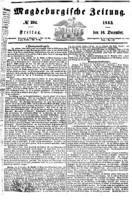 Magdeburgische Zeitung Freitag 16. Dezember 1853