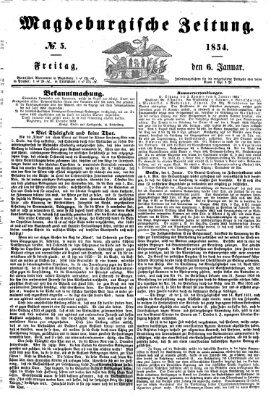 Magdeburgische Zeitung Freitag 6. Januar 1854