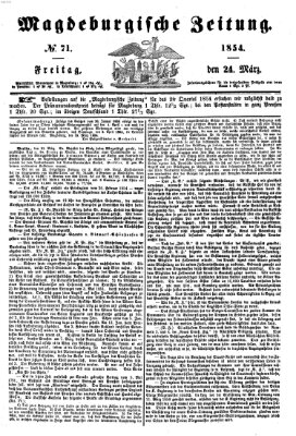 Magdeburgische Zeitung Freitag 24. März 1854