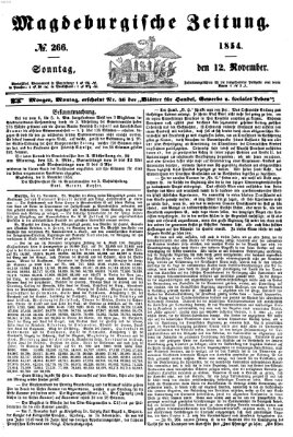 Magdeburgische Zeitung Sonntag 12. November 1854