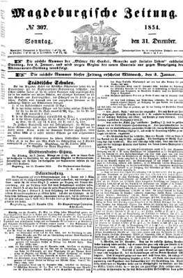 Magdeburgische Zeitung Sonntag 31. Dezember 1854