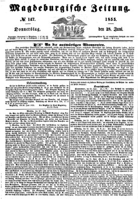 Magdeburgische Zeitung Donnerstag 28. Juni 1855