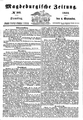 Magdeburgische Zeitung Dienstag 4. September 1855
