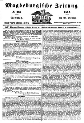 Magdeburgische Zeitung Sonntag 28. Oktober 1855