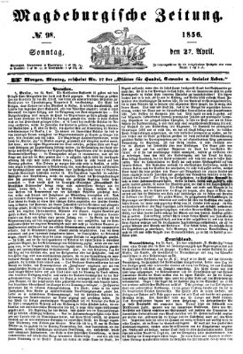 Magdeburgische Zeitung Sonntag 27. April 1856