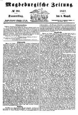 Magdeburgische Zeitung Donnerstag 6. August 1857