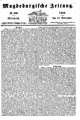 Magdeburgische Zeitung Mittwoch 17. November 1858